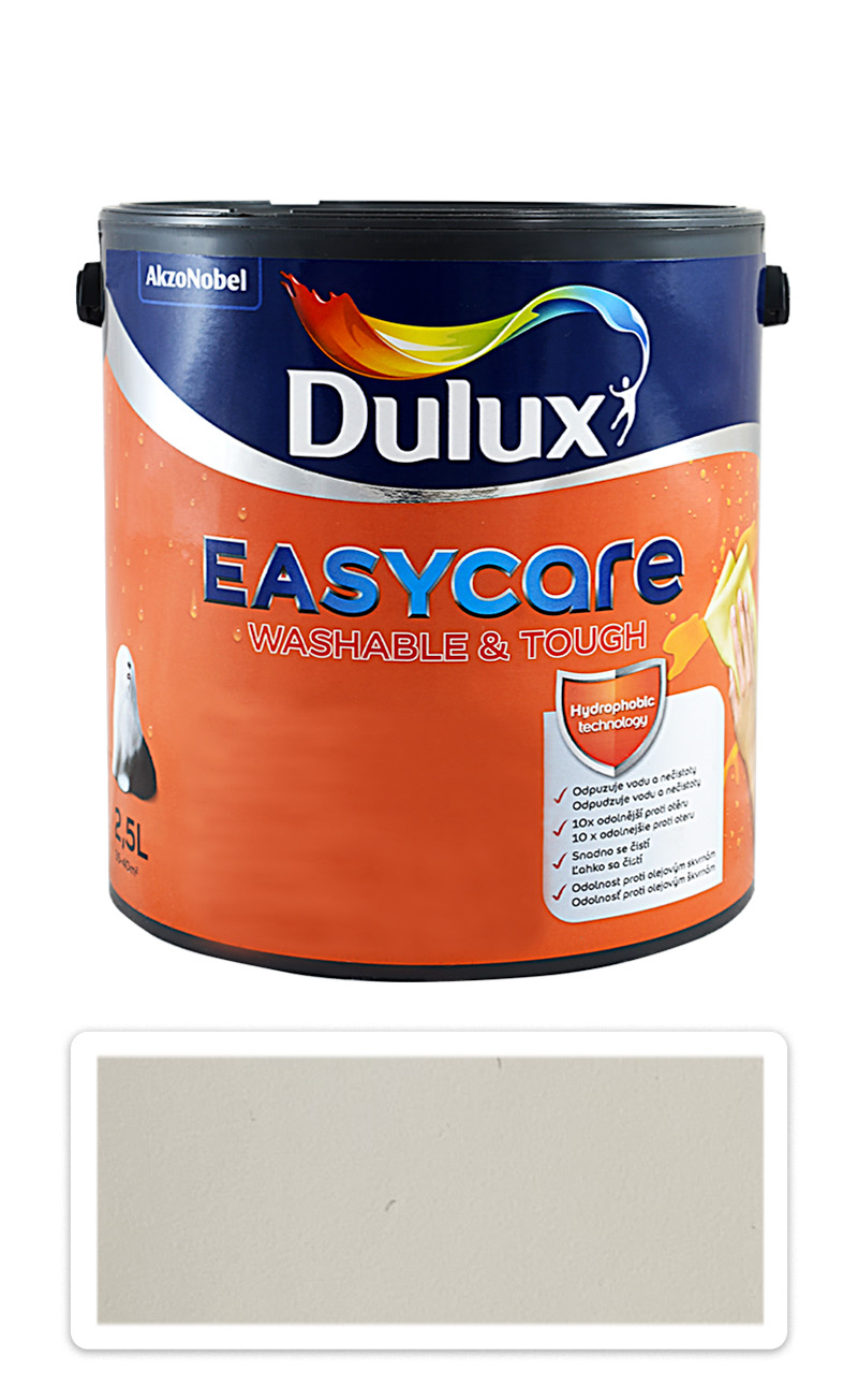 DULUX EasyCare - omyvatelná malířská barva do interiéru 2.5 l Převážně zataženo DULUX