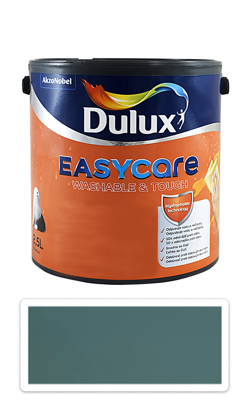 DULUX EasyCare - omyvatelná malířská barva do interiéru 2.5 l Tyrkysová DULUX