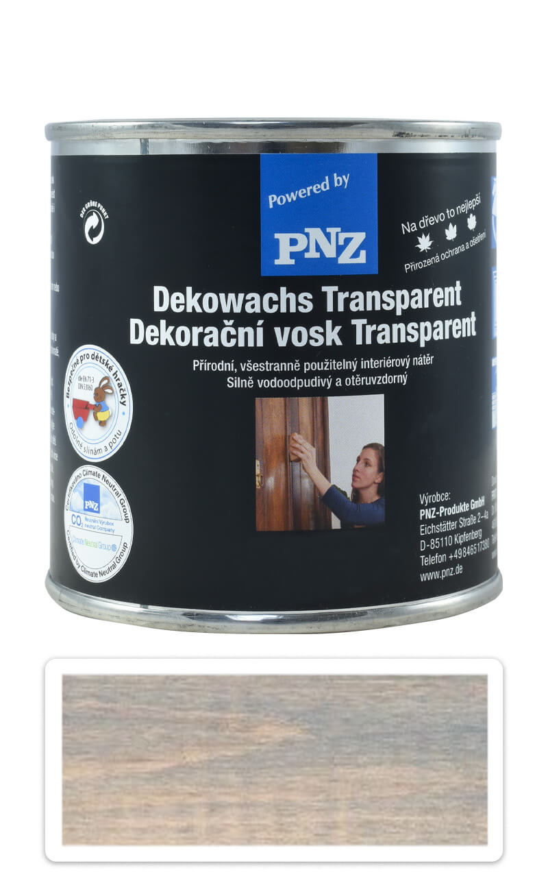 PNZ Dekorační vosk Transparent 0.25 l Holubí modř PNZ