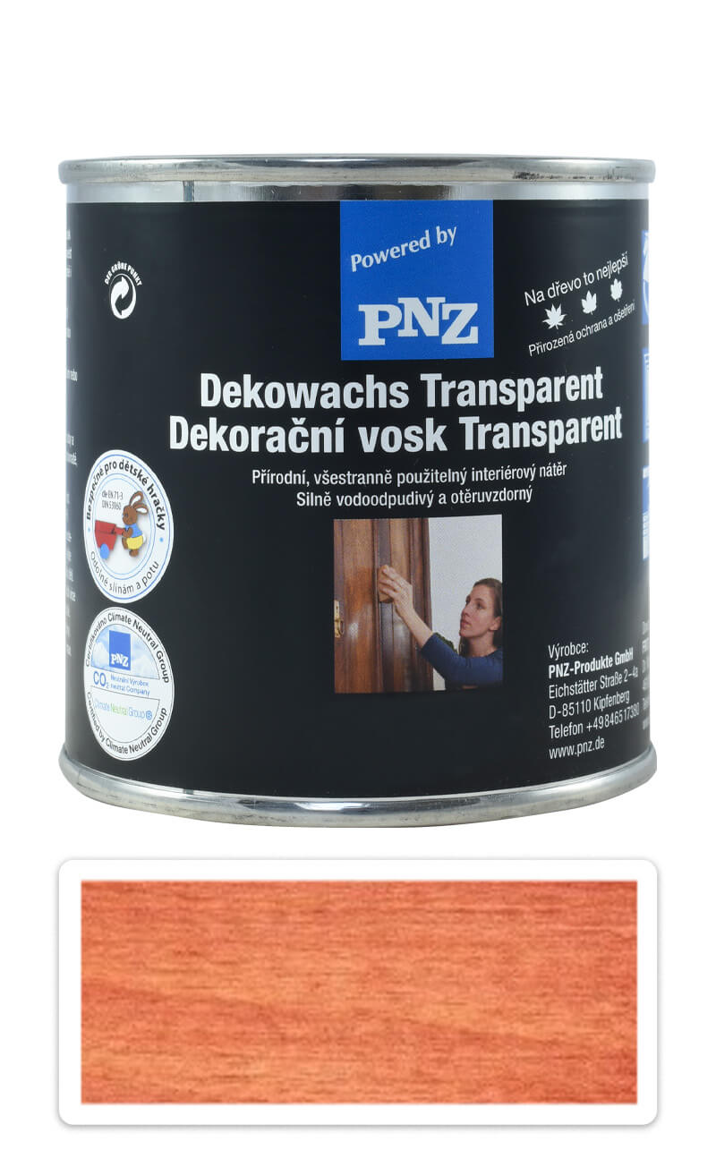 PNZ Dekorační vosk Transparent 0.25 l Mahagon PNZ