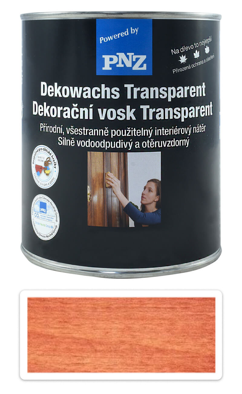 PNZ Dekorační vosk Transparent 0.75 l Mahagon PNZ