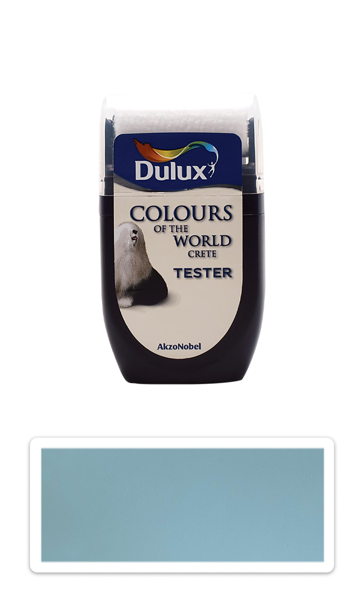 DULUX Colours of the World - matná krycí malířská barva 0.03 l Mrazivý tyrkys vzorek DULUX