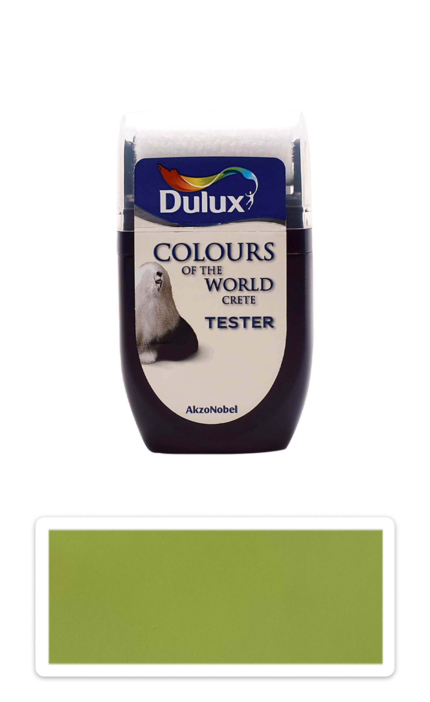 DULUX Colours of the World - matná krycí malířská barva 0.03 l Zelený ostrov vzorek DULUX