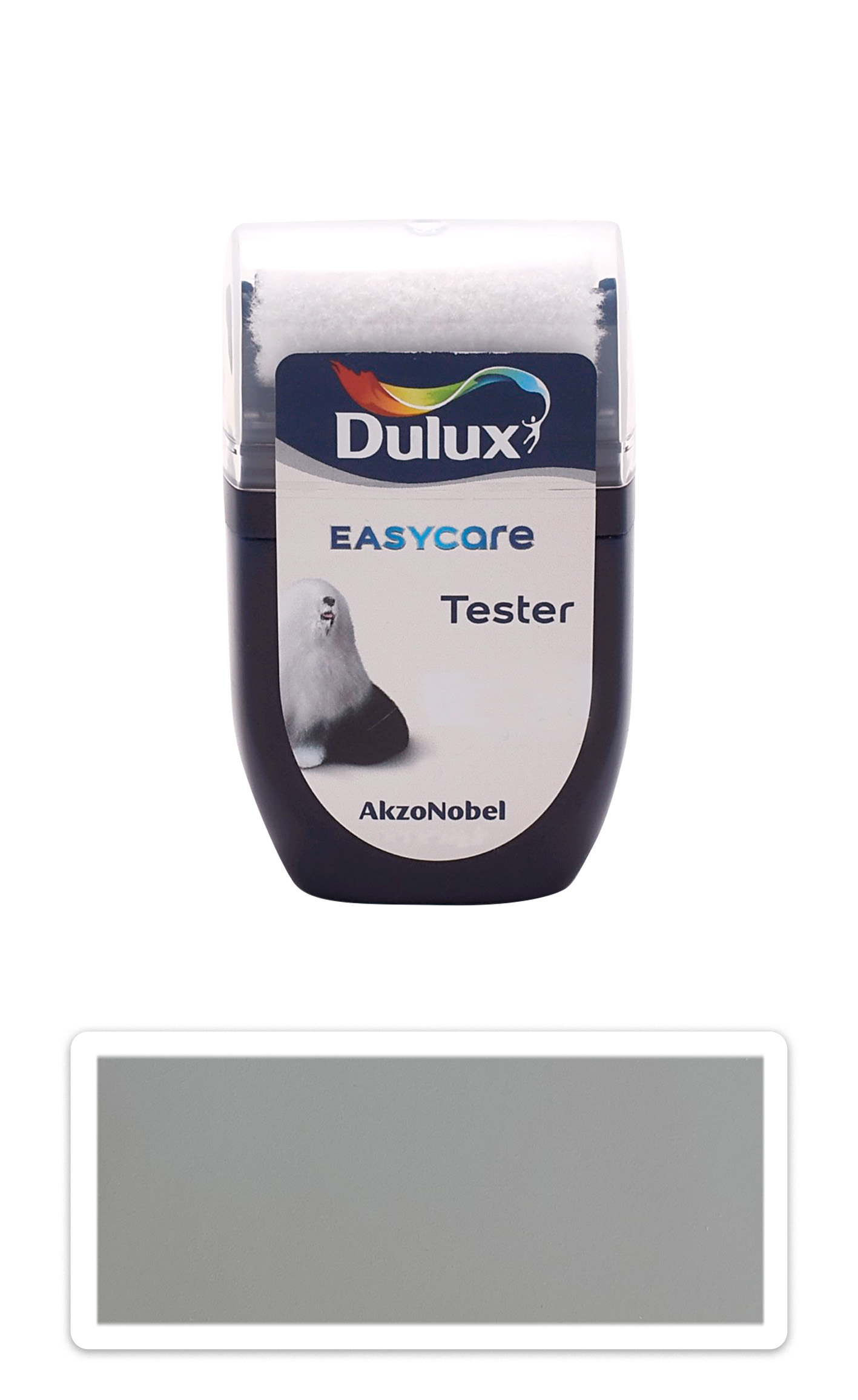 DULUX EasyCare - omyvatelná malířská barva do interiéru 0.03 l Kovově šedá vzorek DULUX