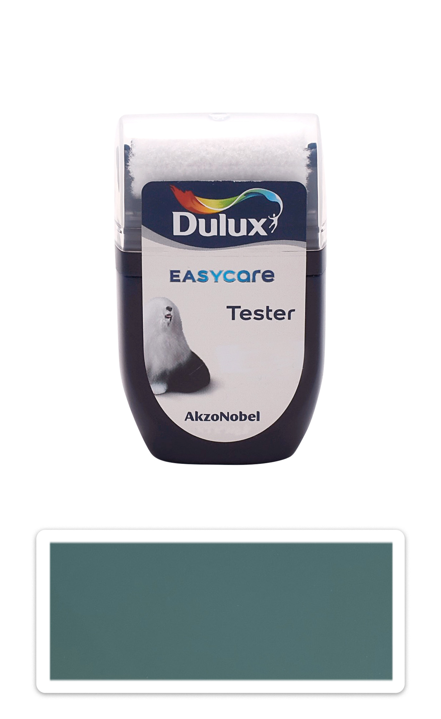 DULUX EasyCare - omyvatelná malířská barva do interiéru 0.03 l Tyrkysová vzorek DULUX