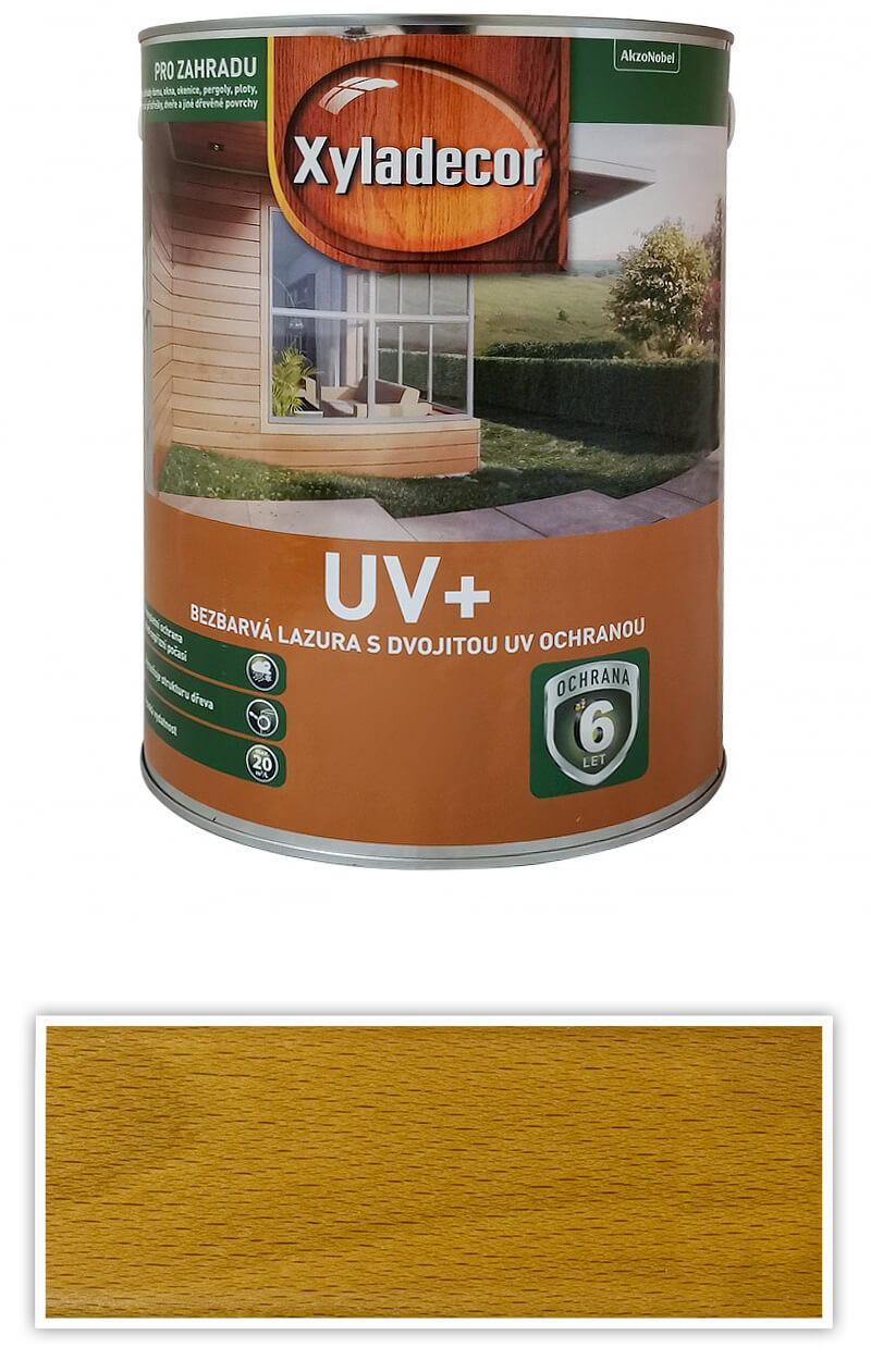 XYLADECOR UV+ bezbarvá lazura s dvojitou UV ochranou 5 l XYLADECOR