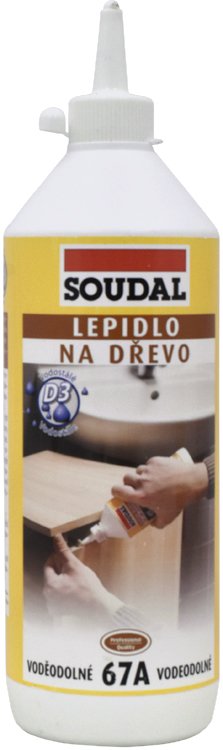 SOUDAL Lepidlo na dřevo 67A vodostálé 750g SOUDAL