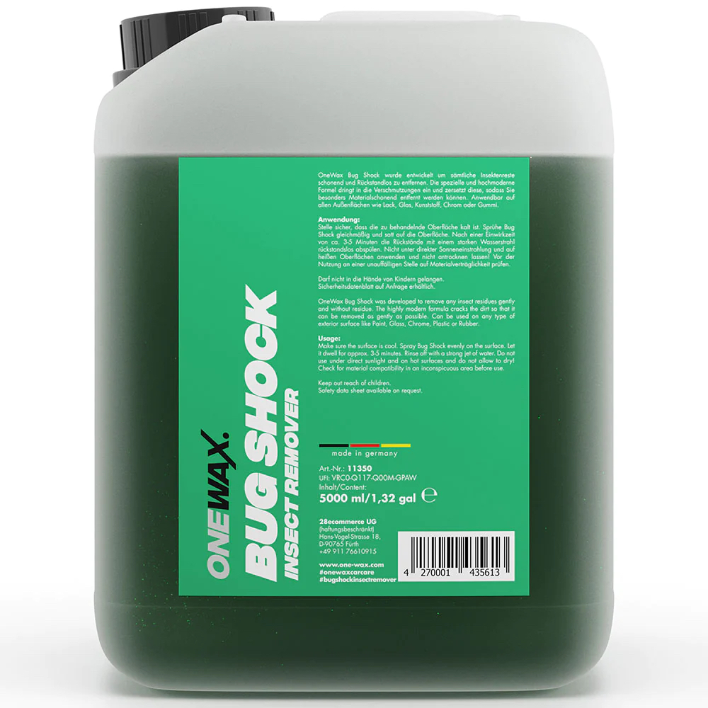 Alkalický odstraňovač hmyzu ONEWAX. Bug Shock (5000 ml)ONEWAX.