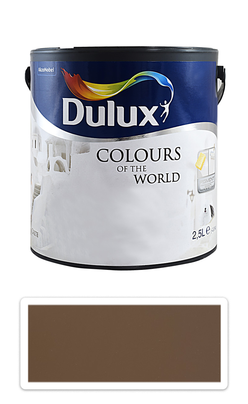 DULUX Colours of the World - matná krycí malířská barva do interiéru 2.5 l Indický palisandr DULUX