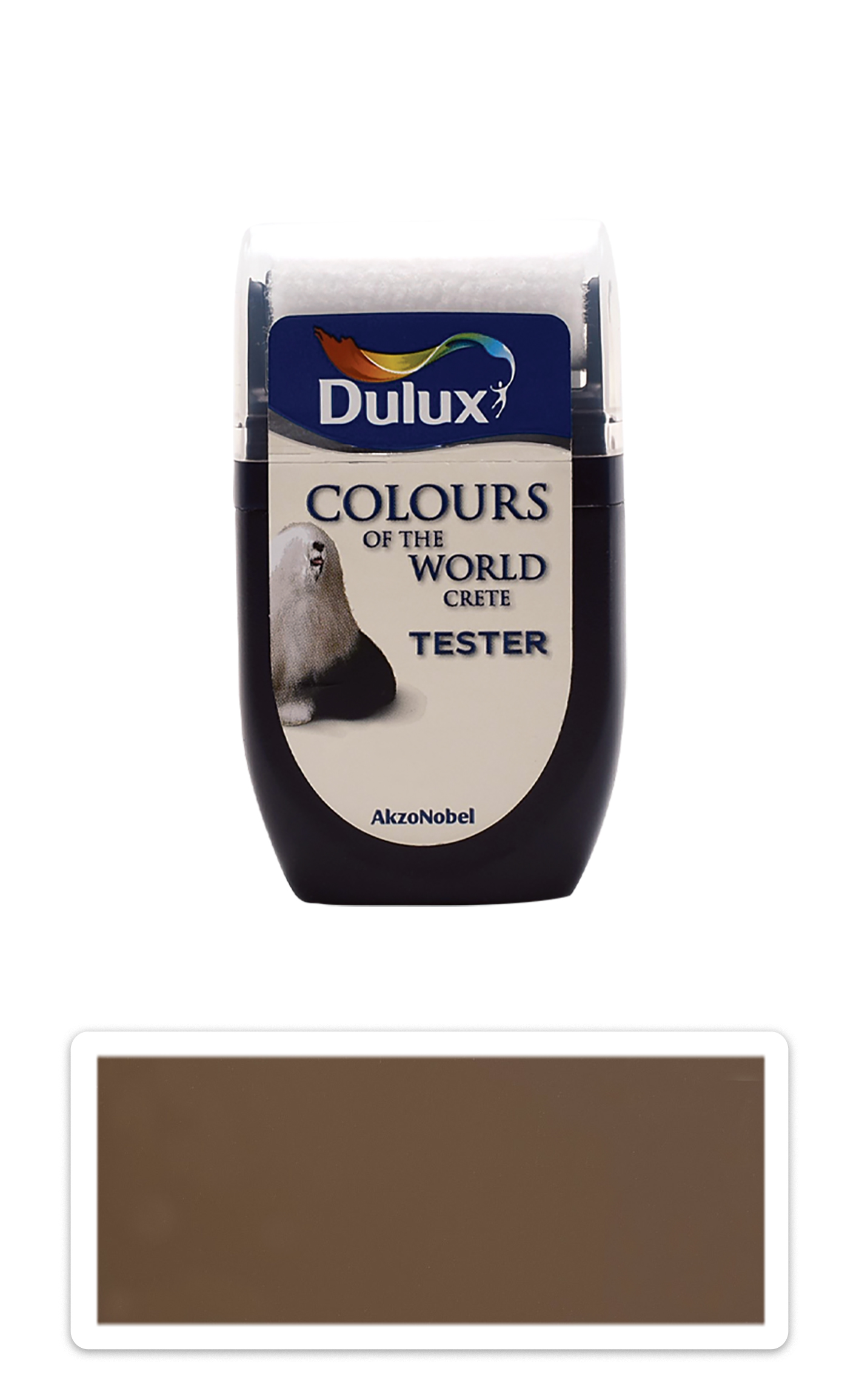 DULUX Colours of the World - matná krycí malířská barva 0.03 l Indický palisandr vzorek DULUX