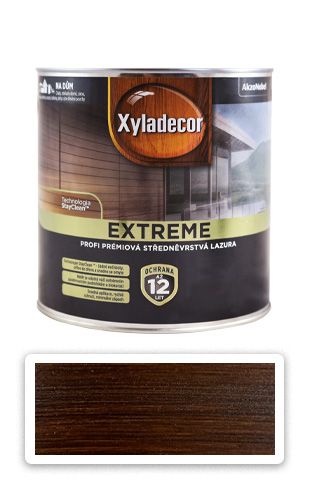 XYLADECOR Extreme - prémiová olejová lazura na dřevo 2.5 l Palisandr XYLADECOR