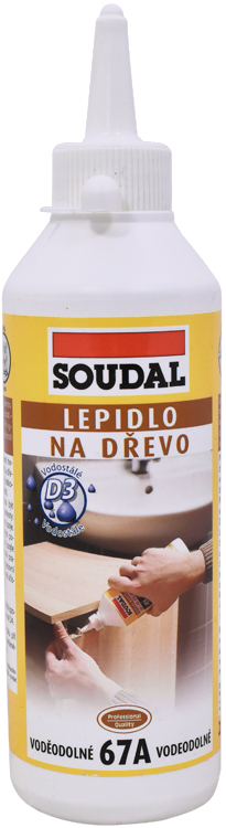 SOUDAL Lepidlo na dřevo 67A vodostálé 250g SOUDAL