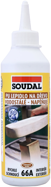 SOUDAL PU lepidlo na dřevo 66A 250 g SOUDAL