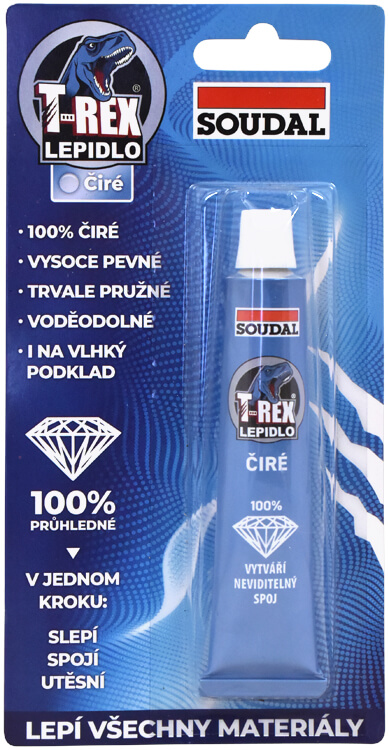 SOUDAL T-REX Lepidlo 25 ml Čiré SOUDAL