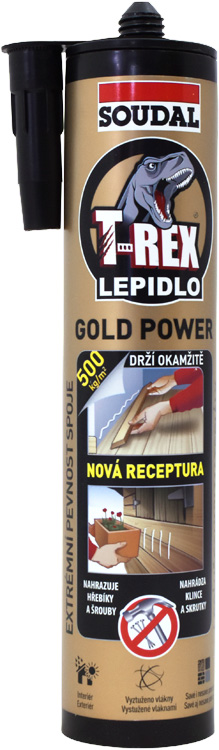 SOUDAL T-REX GOLD POWER - lepidlo 290ml SOUDAL