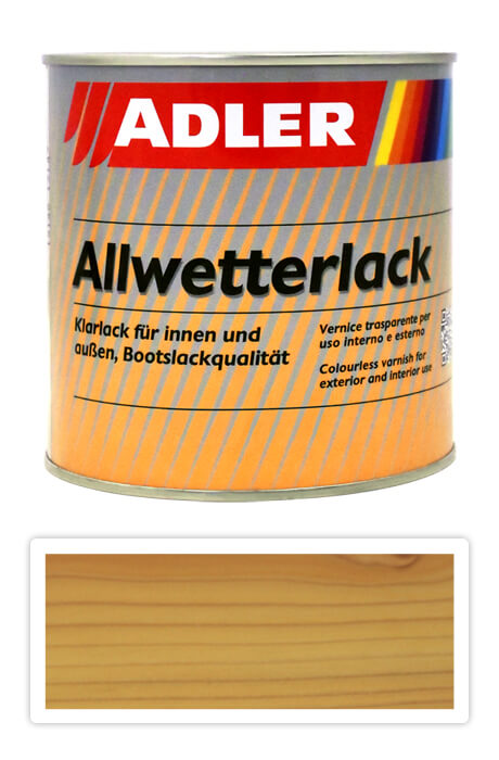 ADLER Allwetterlack - lodní lak z umělé pryskyřice 0.75 l Bezbarvý mat 50023 ADLER