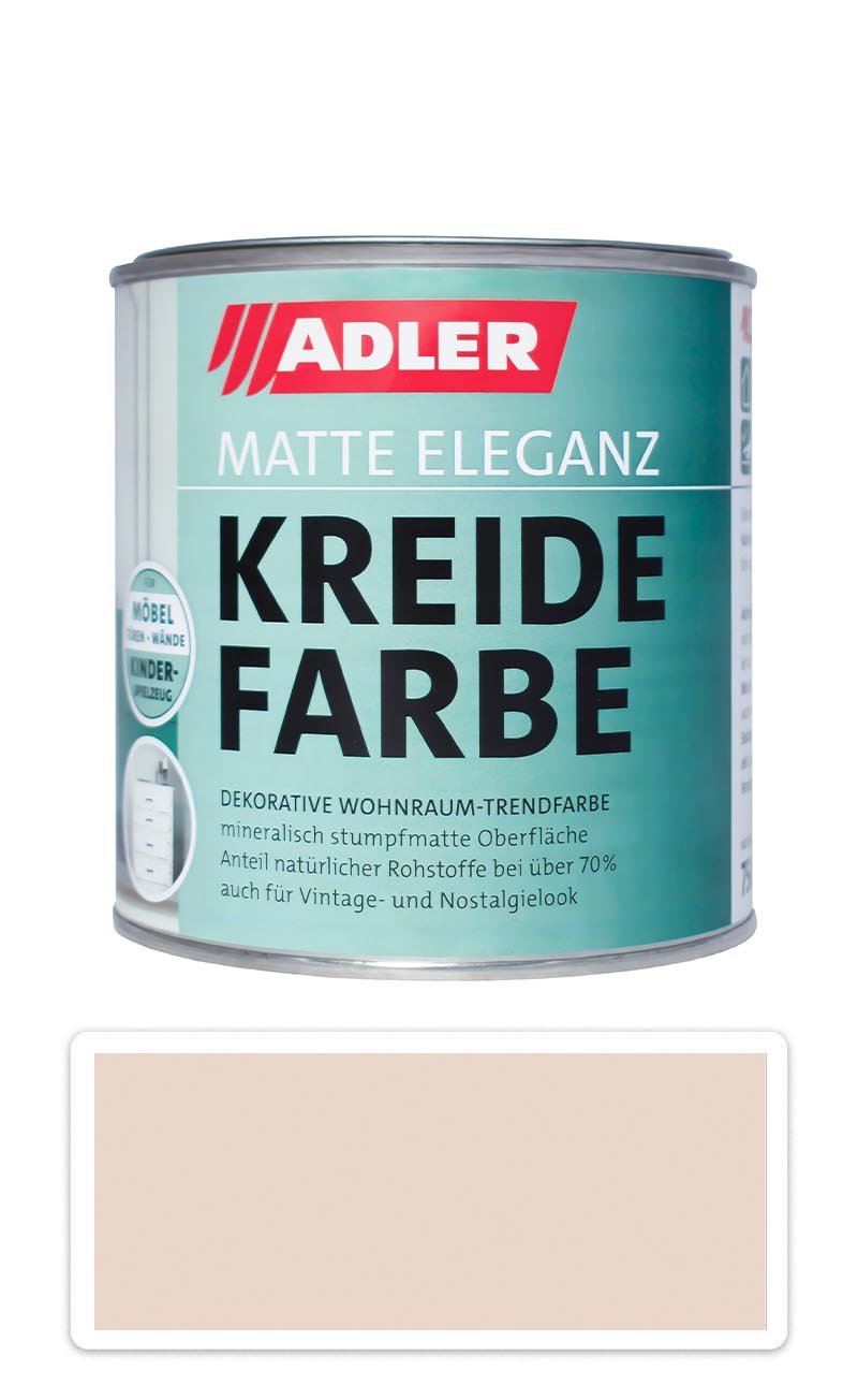 ADLER Kreidefarbe - univerzální vodou ředitelná křídová barva do interiéru 0.75 l Abenteuer ADLER