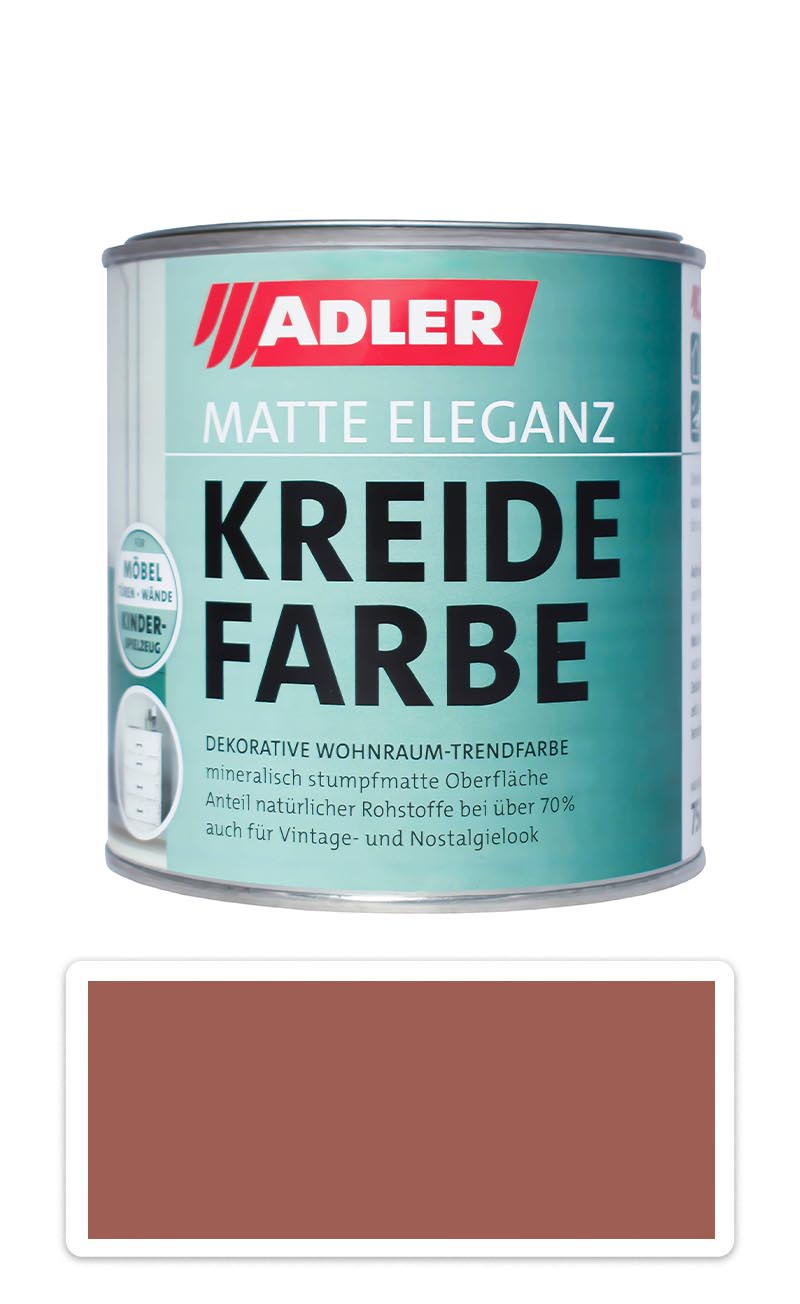 ADLER Kreidefarbe - univerzální vodou ředitelná křídová barva do interiéru 0.75 l Almabtrieb ADLER