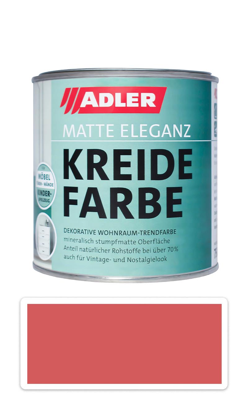 ADLER Kreidefarbe - univerzální vodou ředitelná křídová barva do interiéru 0.375 l Alpenrose ADLER