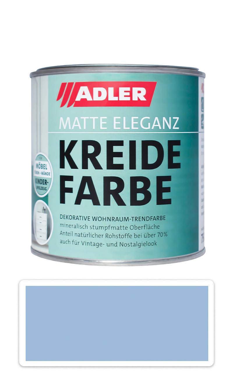 ADLER Kreidefarbe - univerzální vodou ředitelná křídová barva do interiéru 0.375 l Bergsee ADLER