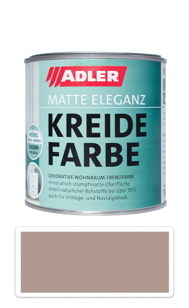 ADLER Kreidefarbe - univerzální vodou ředitelná křídová barva do interiéru 0.75 l Gipfelkreuz ADLER