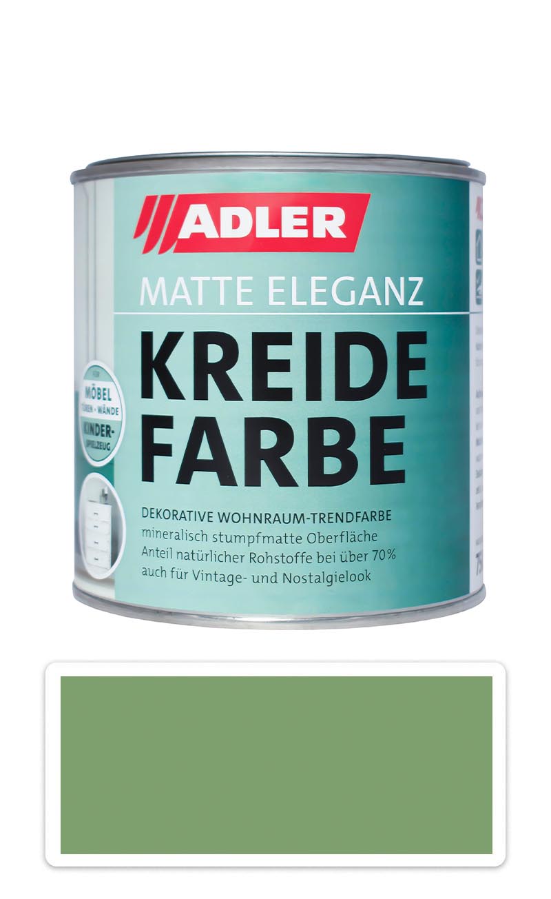 ADLER Kreidefarbe - univerzální vodou ředitelná křídová barva do interiéru 0.375 l Latsche ADLER