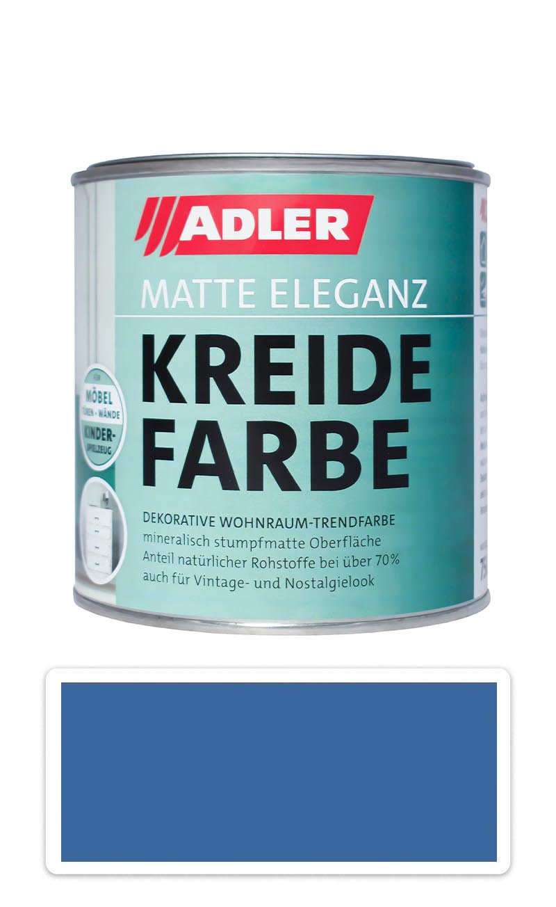 ADLER Kreidefarbe - univerzální vodou ředitelná křídová barva do interiéru 0.75 l Rucksack ADLER