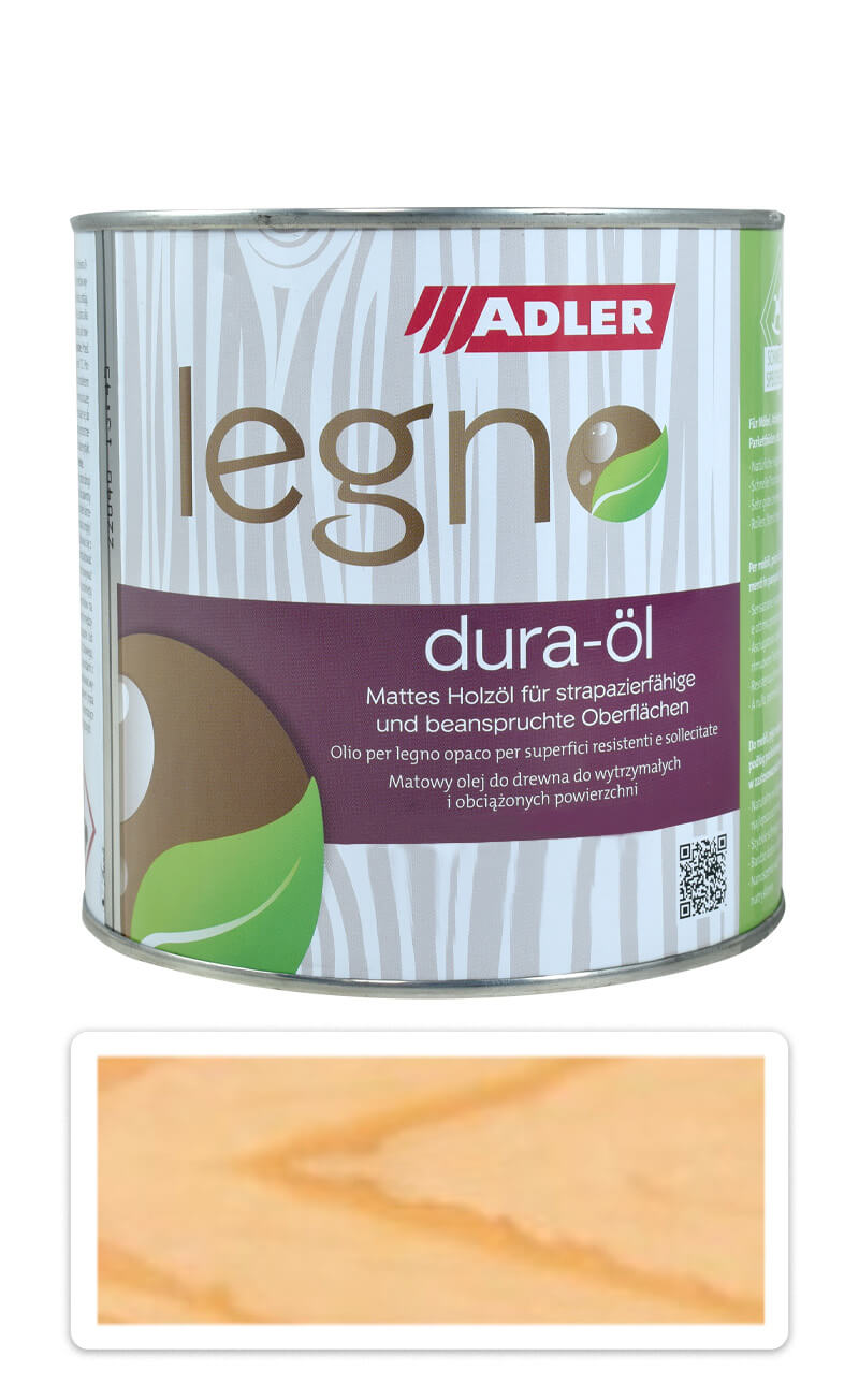 ADLER Legno Dura-Öl - rychleschnoucí olej pro namáhané plochy v interiéru 0.75 l Bezbarvý ADLER