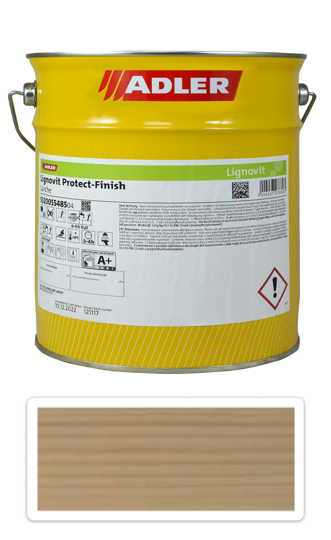 Adler Lignovit Protect Finish - vodou ředitelná UV ochrana 22 l Fichte / Smrk 55484 ADLER