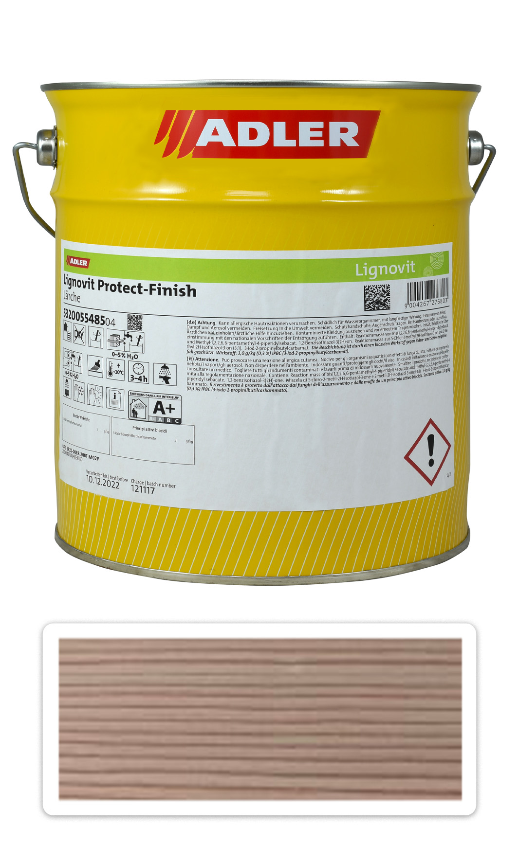 Adler Lignovit Protect Finish - vodou ředitelná UV ochrana 22 l Tanne / Jedle 63511 ADLER