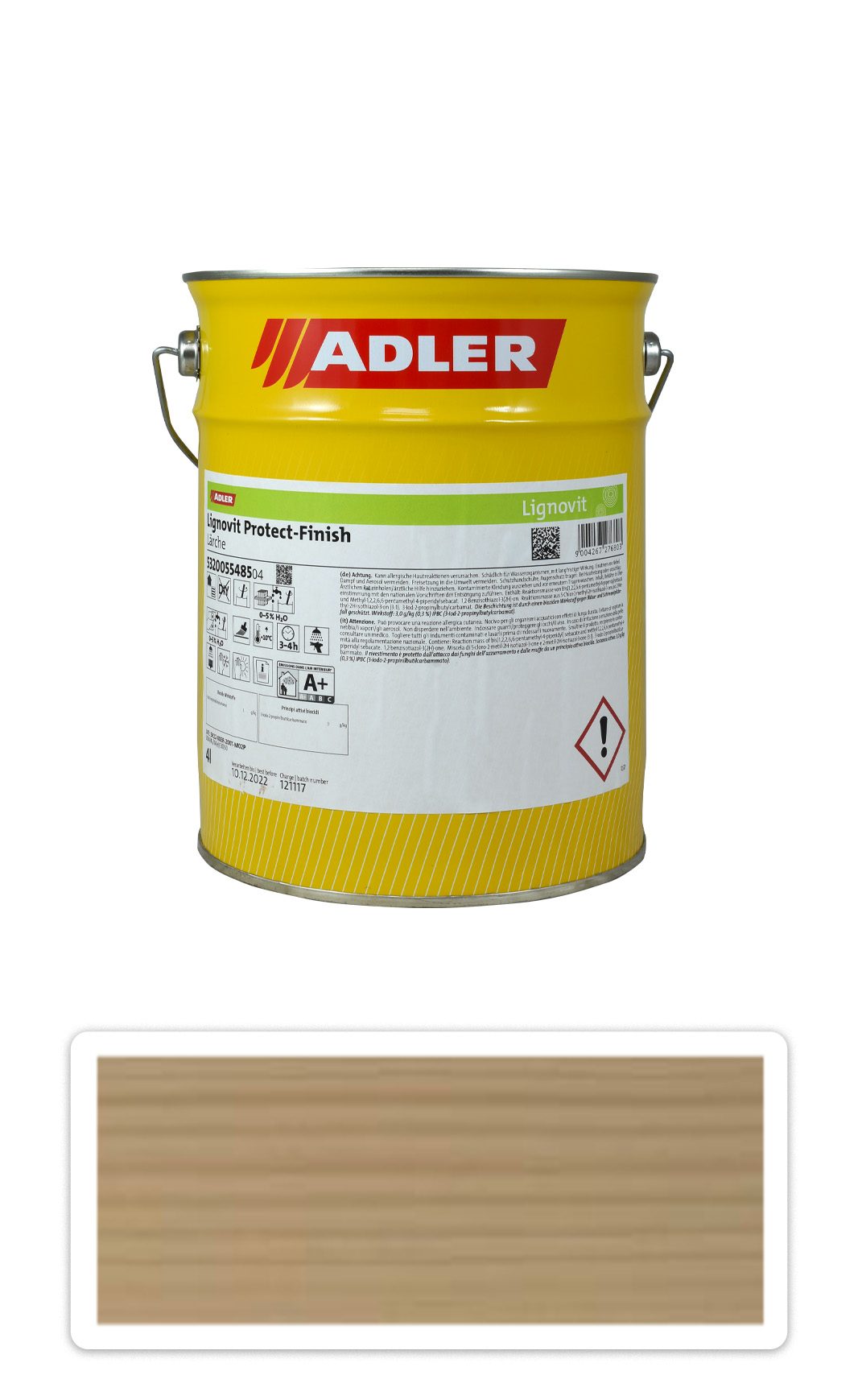 Adler Lignovit Protect Finish - vodou ředitelná UV ochrana 4 l Fichte / Smrk 55484 ADLER