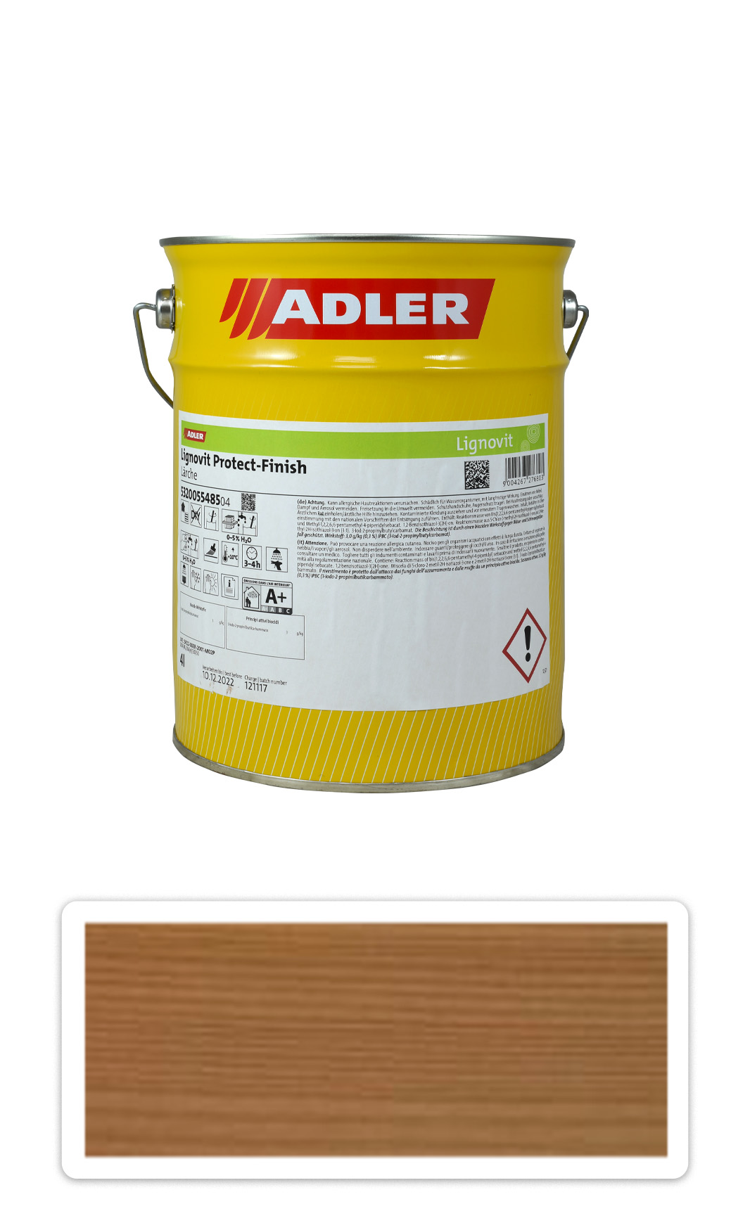 Adler Lignovit Protect Finish - vodou ředitelná UV ochrana 4 l Lärche / Modřín 55485 ADLER