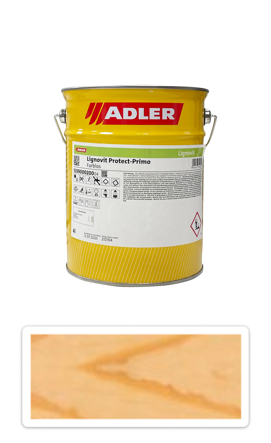 Adler Lignovit Protect Primo - vodou ředitelná impregnace 4 l Bezbarvá 5359000200 ADLER