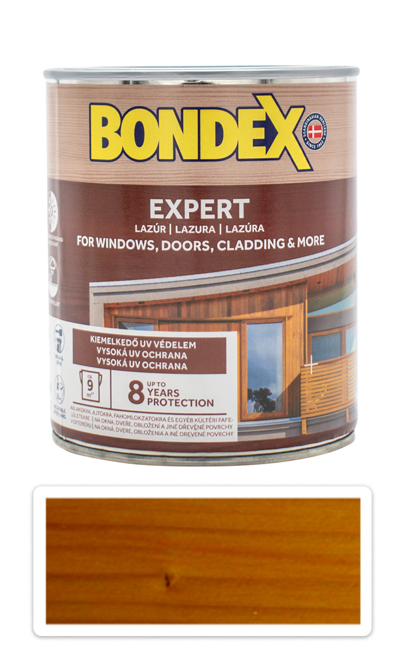 BONDEX Expert - silnovrstvá syntetická lazura na dřevo v exteriéru 0.75 l Oregonská pinie BONDEX