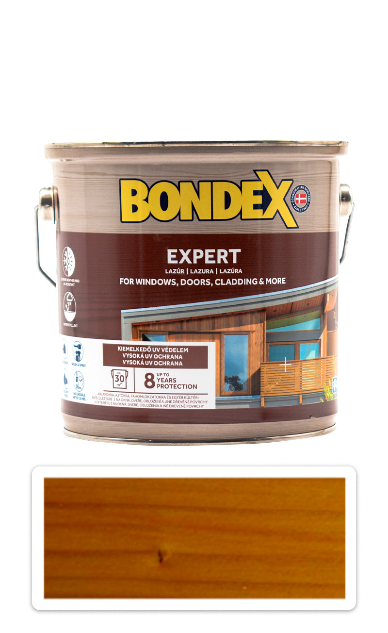 BONDEX Expert - silnovrstvá syntetická lazura na dřevo v exteriéru 2.5 l Oregonská pinie BONDEX