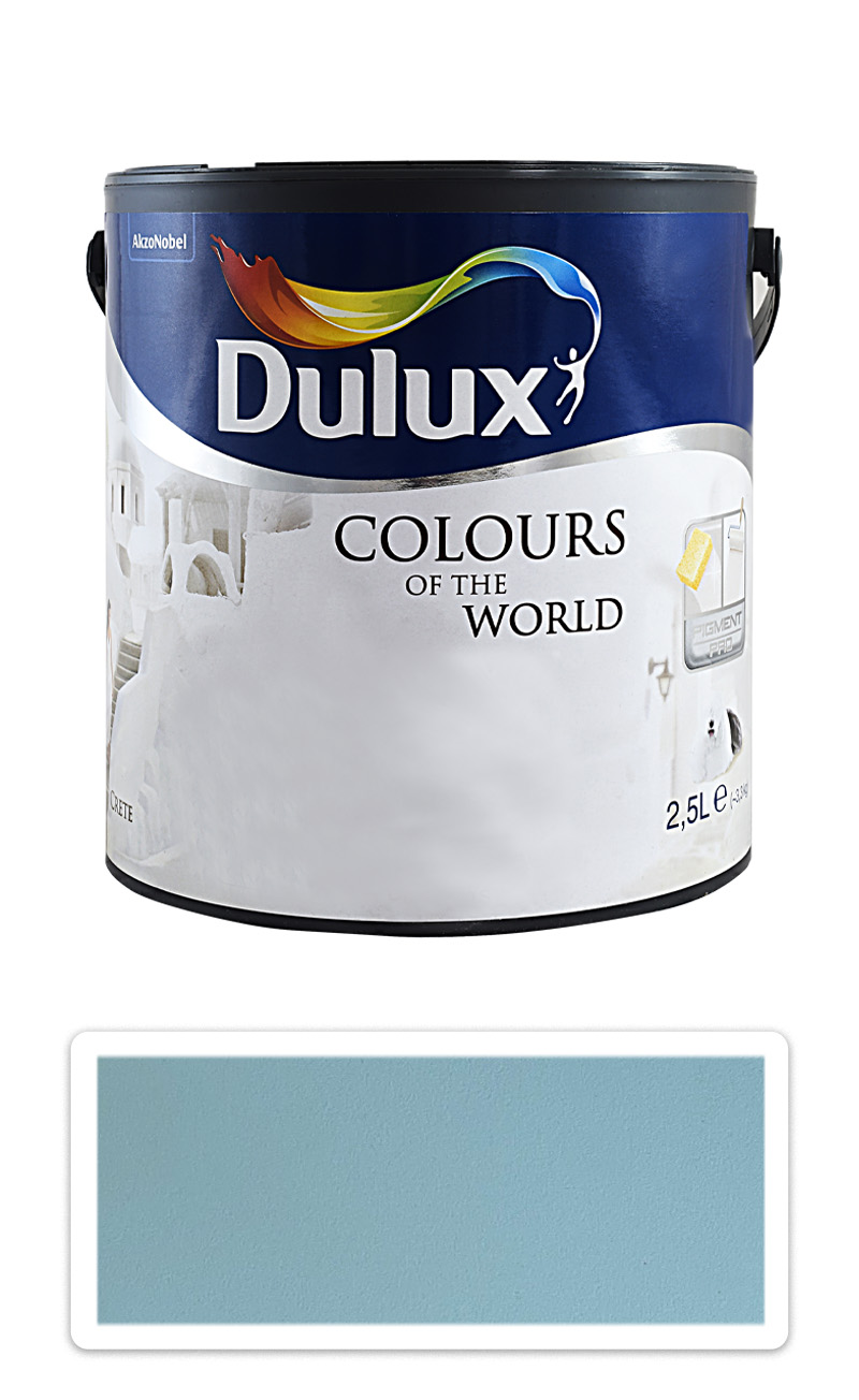 DULUX Colours of the World - matná krycí malířská barva do interiéru 2.5 l Mrazivý tyrkys DULUX