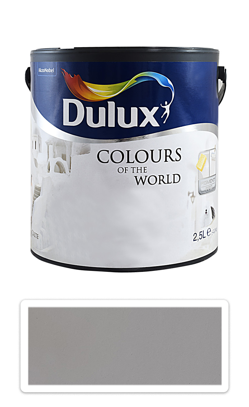 DULUX Colours of the World - matná krycí malířská barva do interiéru 2.5 l Stříbrný led DULUX