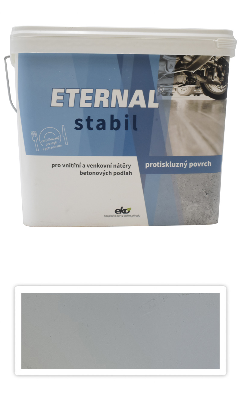 ETERNAL Stabil - vodou ředitelná barva na betonové podlahy 10 l Světle šedá 02 ETERNAL