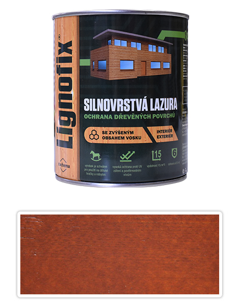 LIGNOFIX - silnovrstvá lazura 0.75 l Meranti Stachema