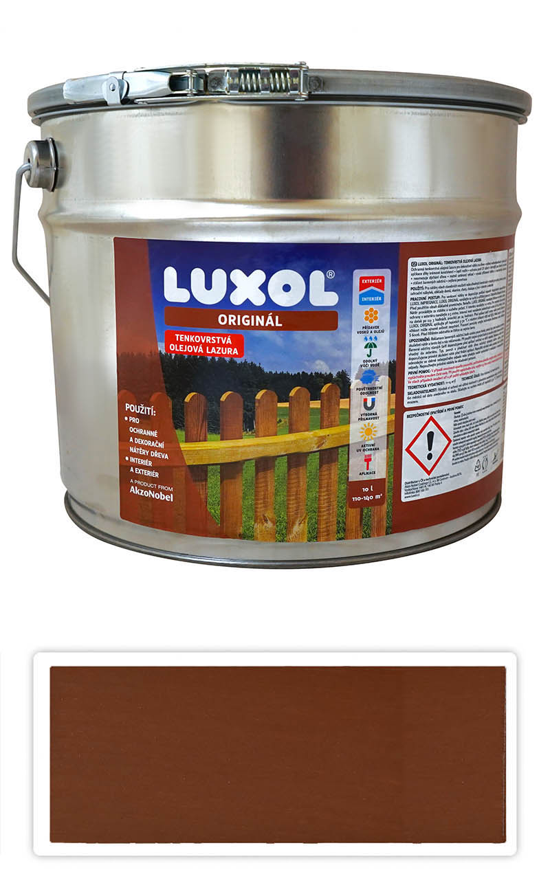 LUXOL Originál - dekorativní tenkovrstvá lazura na dřevo 10 l Mahagon LUXOL