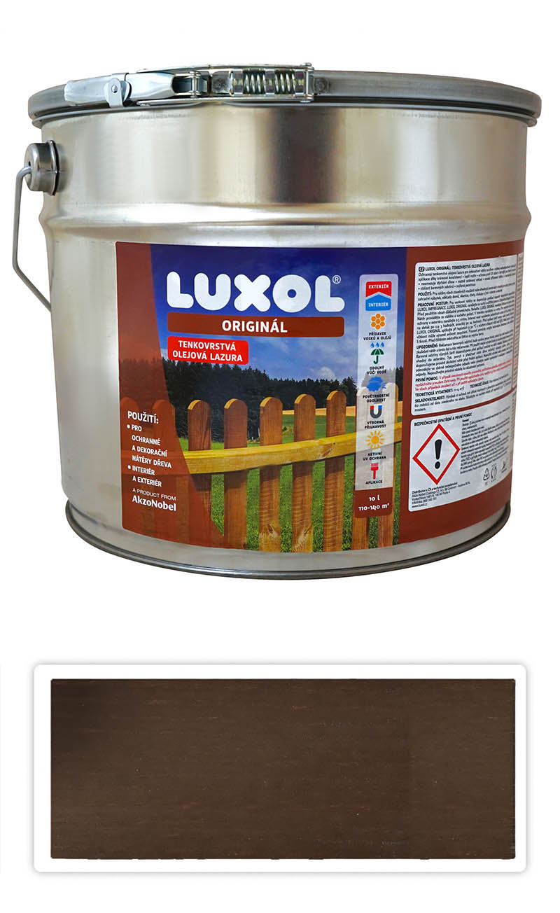 LUXOL Originál - dekorativní tenkovrstvá lazura na dřevo 10 l Palisandr LUXOL