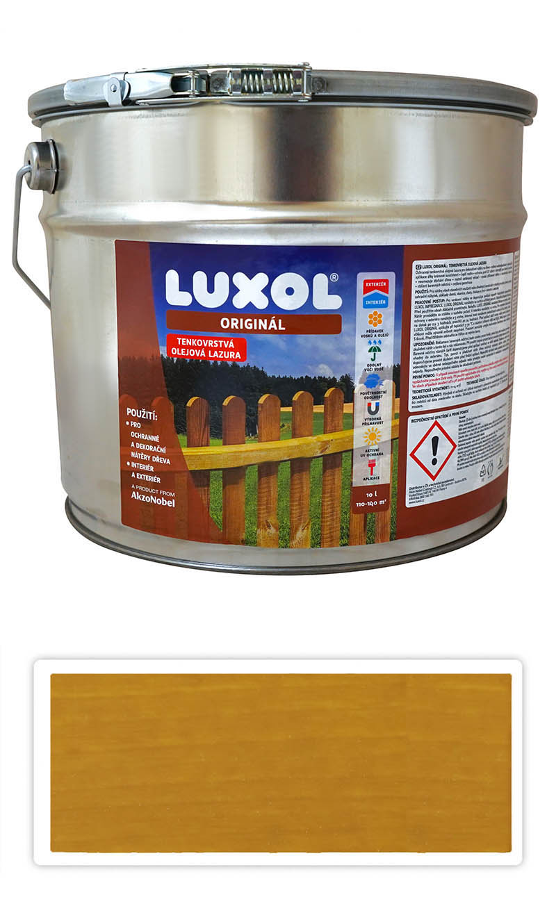 LUXOL Originál - dekorativní tenkovrstvá lazura na dřevo 10 l Pinie LUXOL