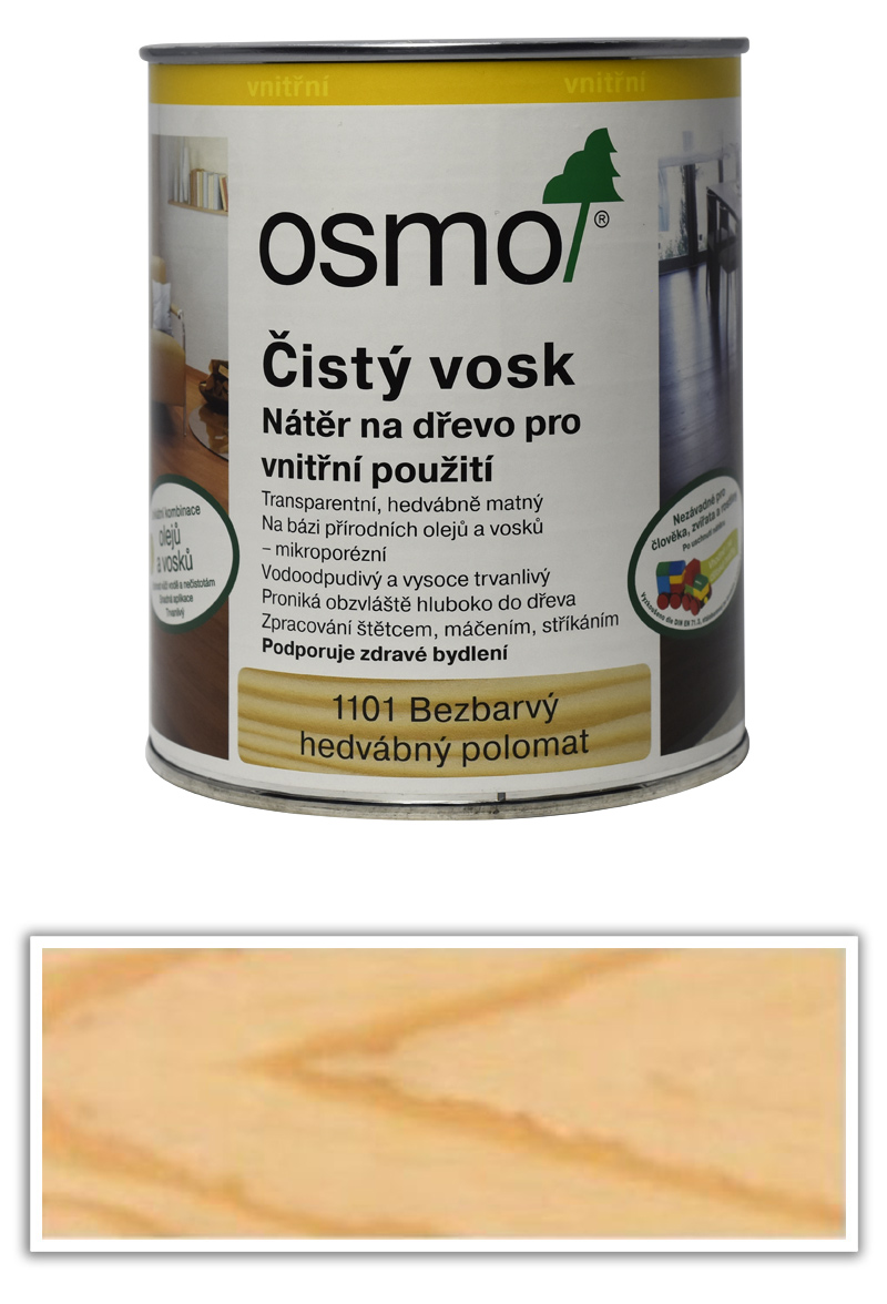 OSMO Čistý vosk 0.75 l Bezbarvý 1101 OSMO