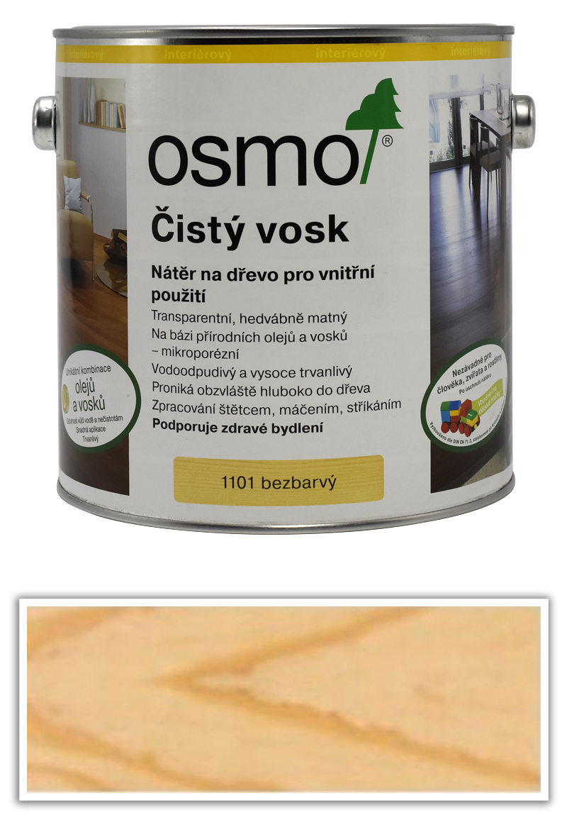 OSMO Čistý vosk 25 l Bezbarvý 1101 OSMO