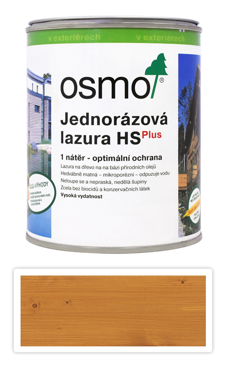 OSMO Jednorázová lazura HS 0.75 l Dub světlý 9206 OSMO