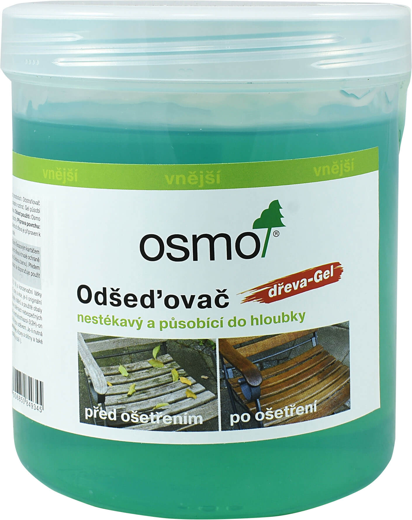 OSMO Odšeďovač dřeva Gel 0.5 l 6609 OSMO