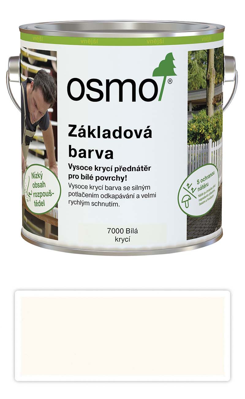 OSMO Základová barva 2.5 l Bílá krycí 7000 OSMO