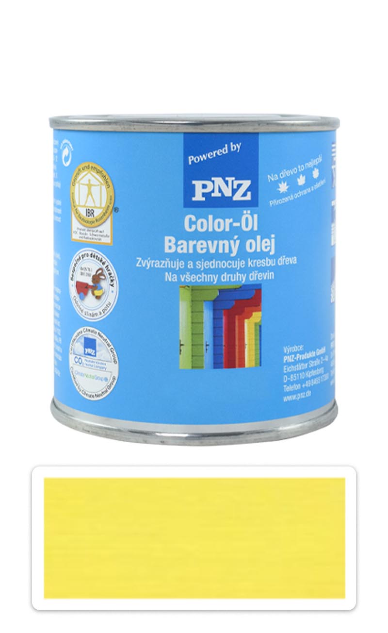 PNZ Barevný olej 0.25 l Řepkově žlutý PNZ