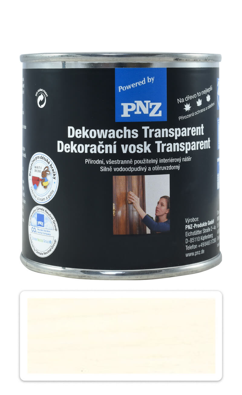 PNZ Dekorační vosk Transparent 0.25 l Bílý PNZ