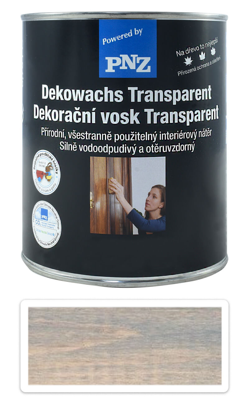 PNZ Dekorační vosk Transparent 0.75 l Holubí modř PNZ